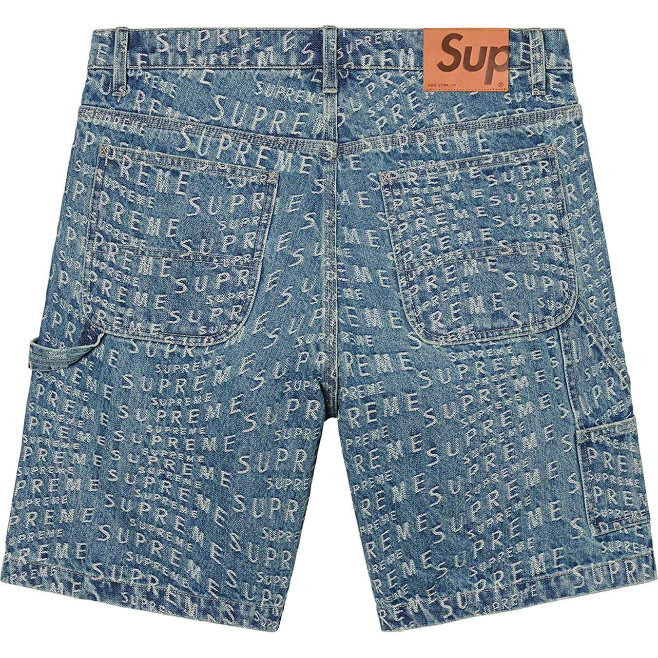 Warp Jacquard Logos Denim Painter Short view 6